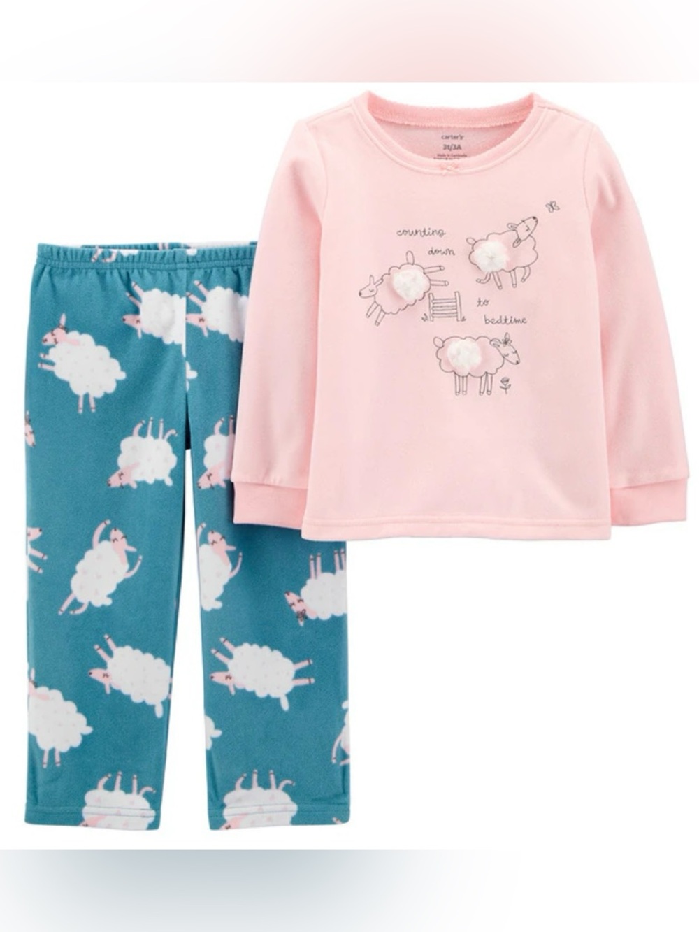 🌈6/$10 Carter’s 2-Piece Counting Sheep Pajama Set - Size 7